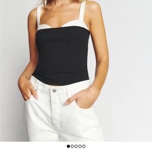 Black and White Women's Top